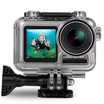 TASLAR Waterproof Housing Case Cover Protective Shell 45M Underwater Diving Photography Protector Anti Fog with Bracket Accessories Compatible with for DJI Osmo Action Camera