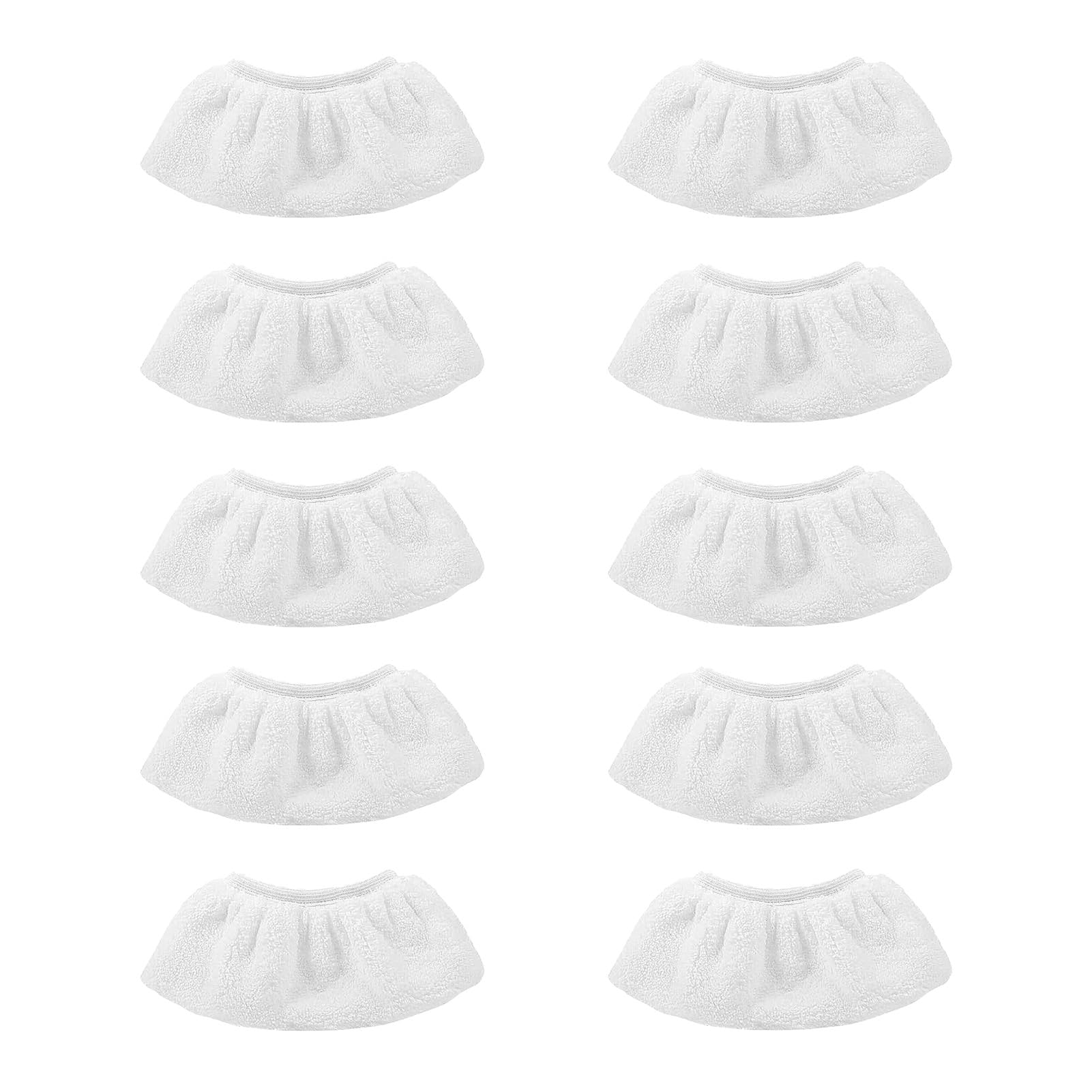 Wenrescry Lot de 10 accessoires pour nettoyeur à vapeur, ensemble de revêtement en microfibre – Chiffons de rechange pour nettoyeur à vapeur portable, chiffons en éponge adaptés aux machines à laver