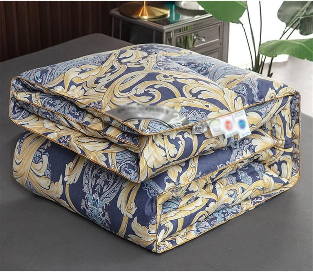 Spring Autumn Winter Quilt New Down White Goose Velvet with Thickened Core(200x230cm 4kg)