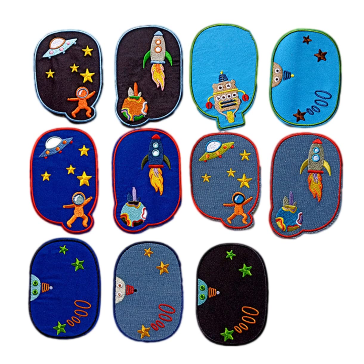 Lurrose 33stücke Teiliges Set Von Aufbügel-patches Mit Planet-motiven Für Jeans Jacken Und Taschen Umweltfreundliche Stickerei-patches Zur Kreativen Gestaltung Von Kleidung Und