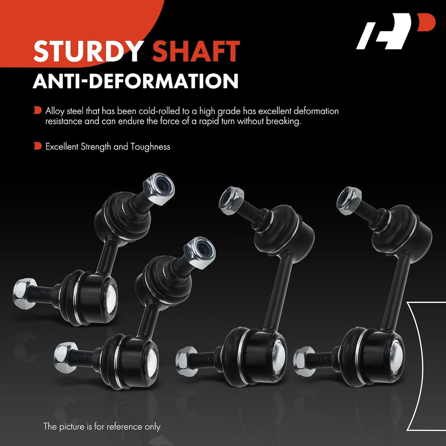 A-Premium Set of 4, Front & Rear Sway Bar Links Kit Stabilizer Bar Links Compatible with Honda CR-V 2002 2003 2004 2005 2006