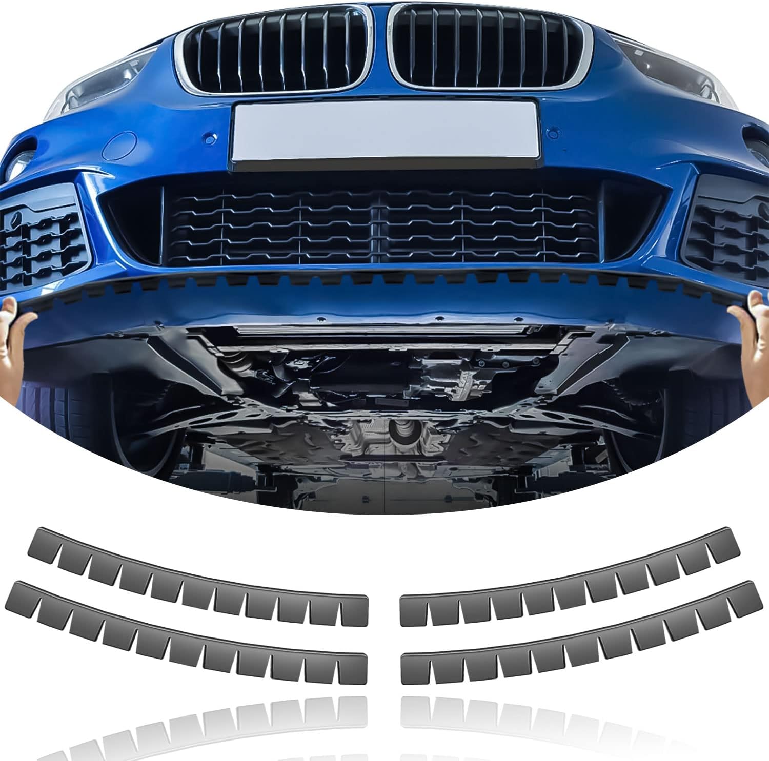 4 Pack Bumper Scrape Guard for Cars Front Bumper Protector