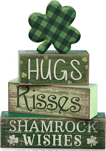 Miniatura 63 de 4 letreros de madera para decoración de mesa de granja, hojas de eucalipto rústicas, letrero de bloque de campo, Always Stay Humble and Kind, centro