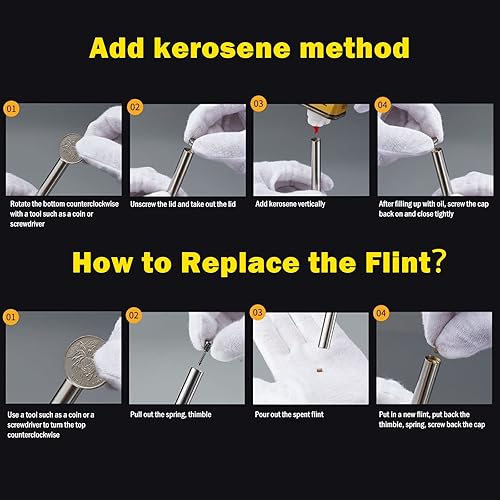 Miniatura 4 de Amposei Encendedor de cobre de queroseno, trinchera vintage, creativo, resistente al viento, de latón, rueda fría, encendedor de aceite de queroseno