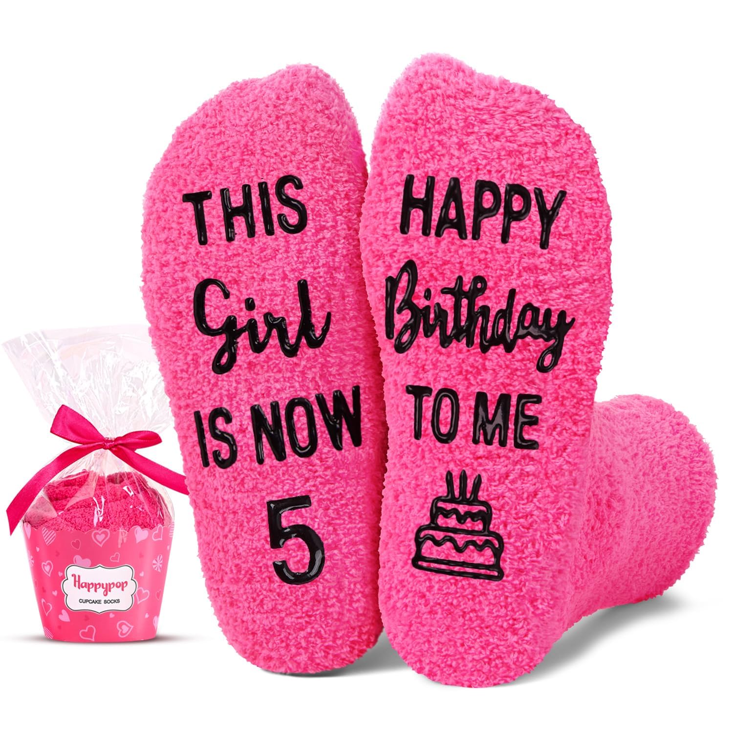 HAPPYPOP Birthday Gifts for Girls - Girls Socks for Kids Age 7-9, Presents for Girls, Gift Ideas for 7-9 Year Old Girls