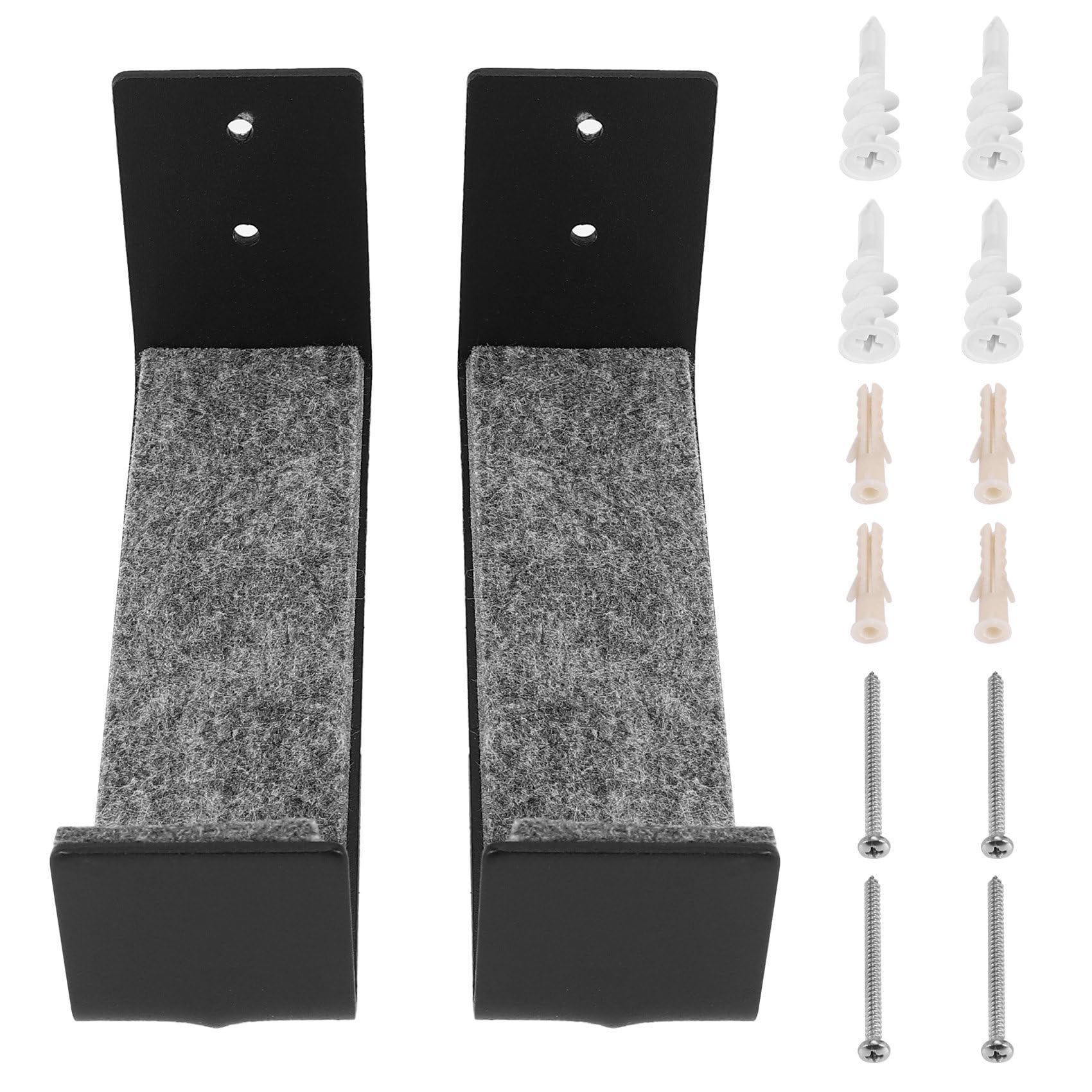 Bloepum 1Pair Hot Surfboard SUP Mount Rack,Kayak Boat Wall Rack Black