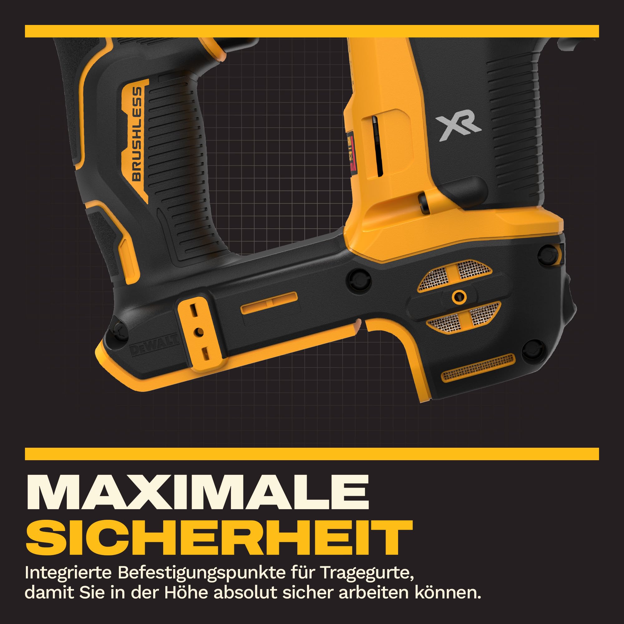 DEWALT 18-V-Schlagbohrmaschine XR SDS PLUS 16 mm, Nur Gerät, DCH172N-XJ