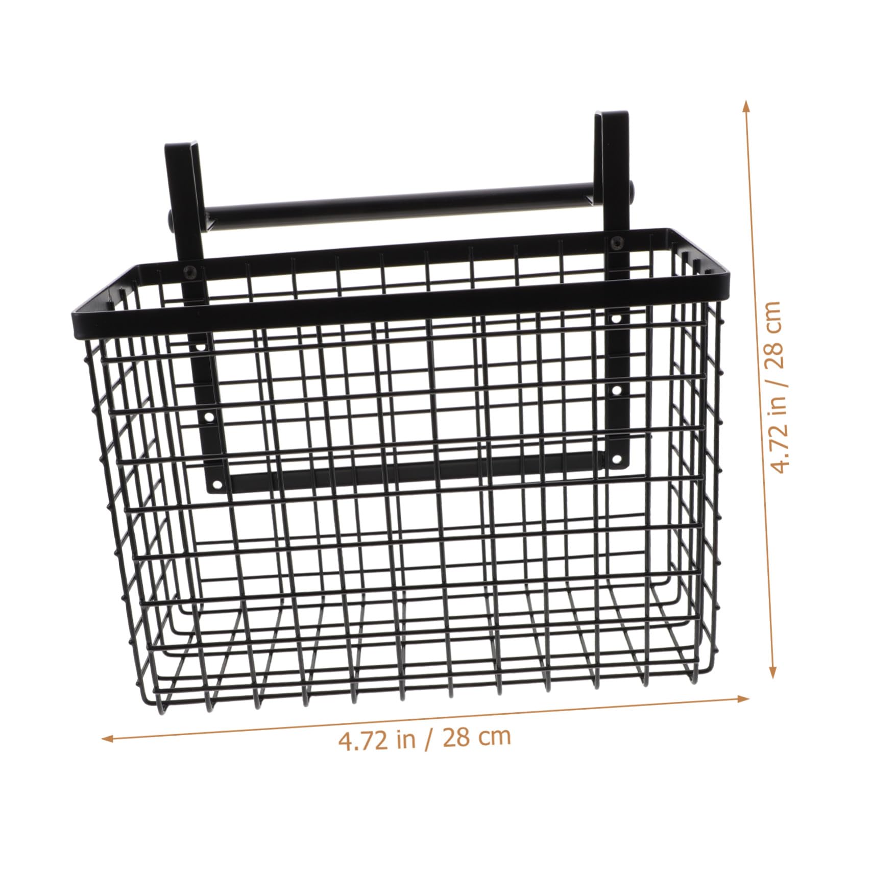 Cesta Colgante para Almacenamiento de Gabinete de Acero al Carbono Negro | Instalación Sencilla, Gran Capacidad de Carga, Uso en Cocina, Organizador para Puerta Interior
