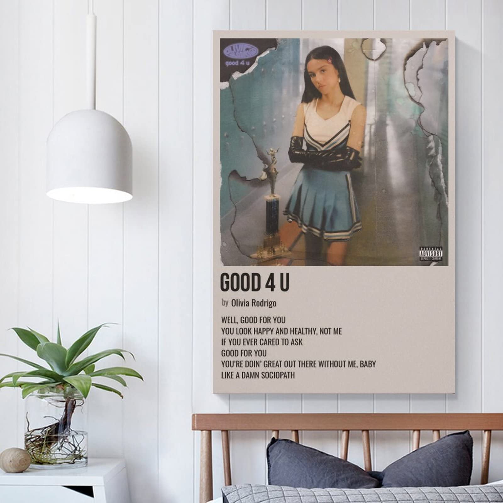 Olivia Rodrigo Singer Good U Album Canvas Art Poster