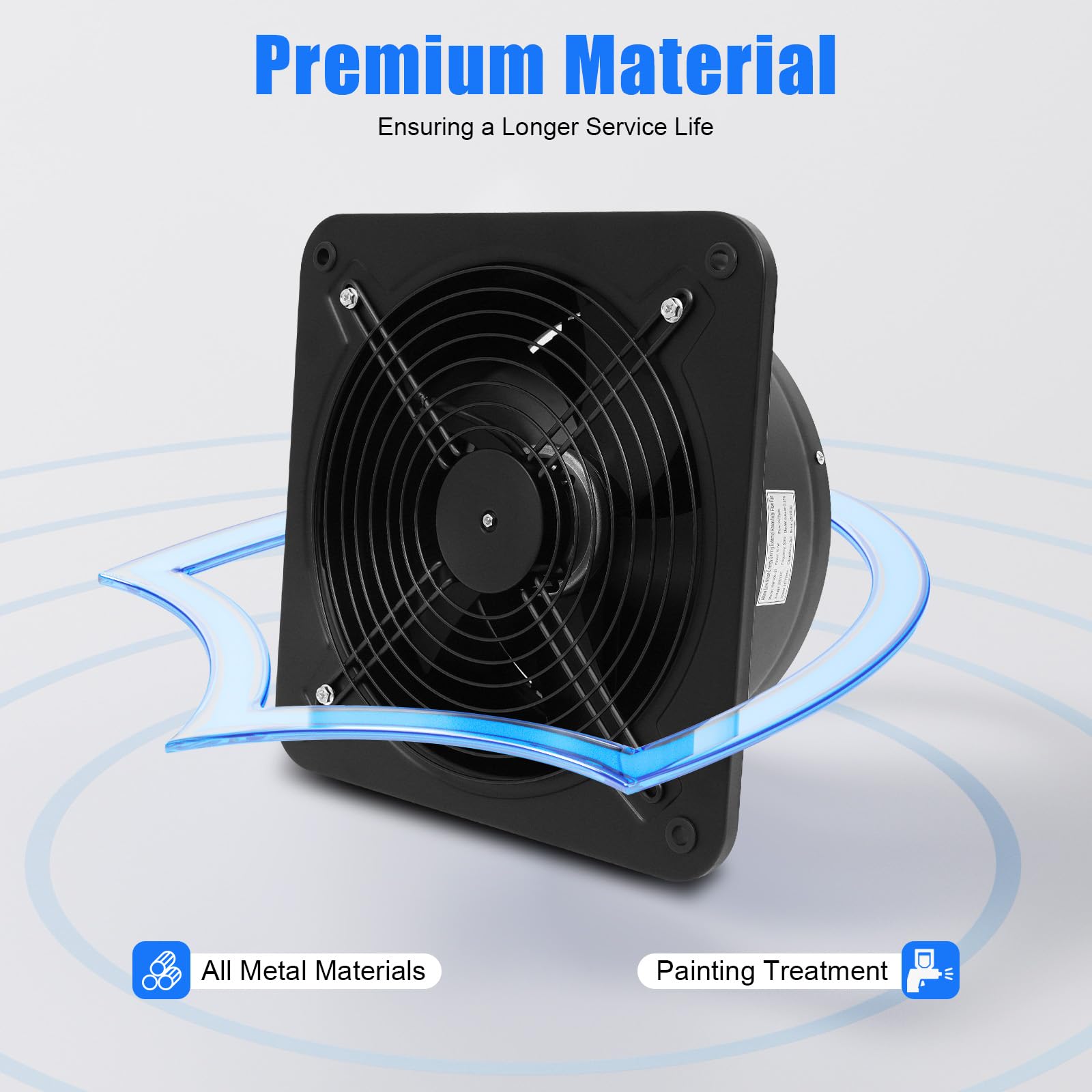 10 100W Industriële Ventilatie Wc Ventilator... – Vicedeal