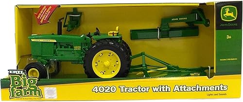 Miniatura 5 de TOMY John Deere Tractor de granja grande con carro