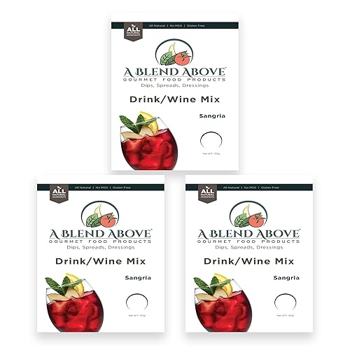 A Blend Above Sangria Drink/Wine Mix, 3 pack, Makes 1