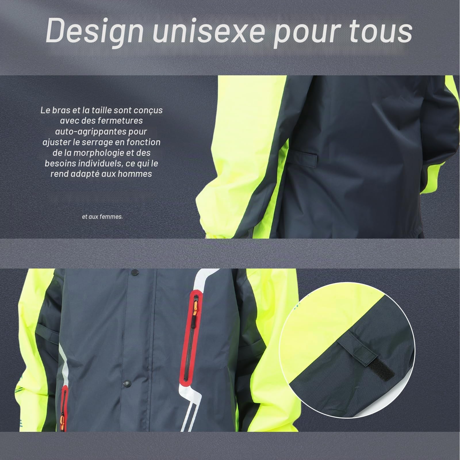 Hommes Costume De Pluie En Plein Air Imperméable Salopette Respirant Veste De Pluie Et Pantalon Ensemble Unisexe Cyclisme Imperméable À Capuche Vêtements De Pluie