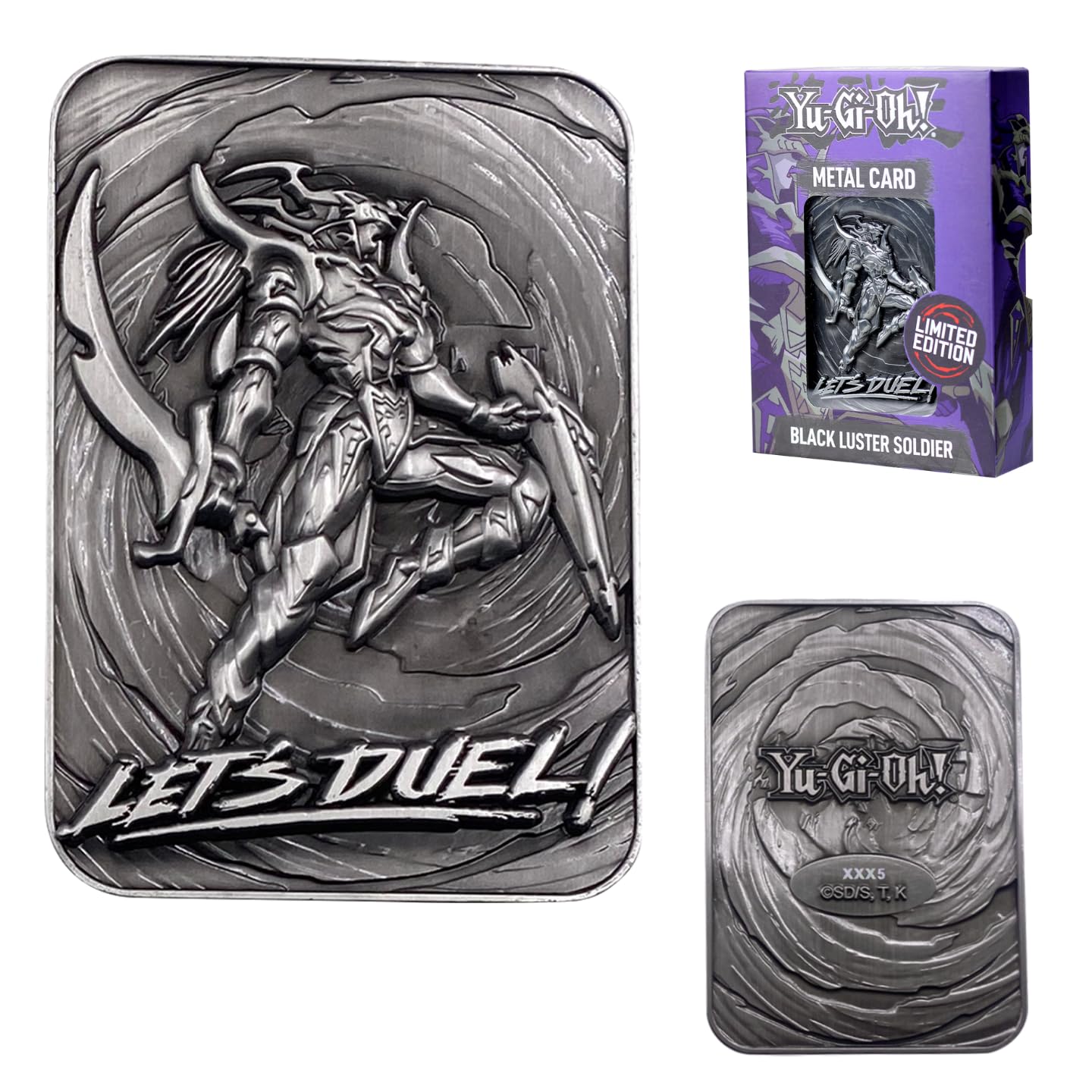 Yu-Gi-Oh! Black Luster Soldier Limited Edition Metal Card  Officially Licensed Collectible, Individually Numbered, Includes Display Stand
