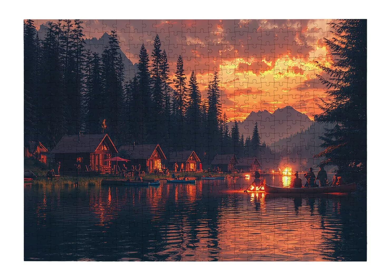 1500 sztuk puzzli dla dorosłych, puzzle krajobrazu, wystrój domu -4455