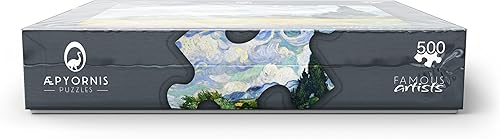 Miniatura 12 de MyPuzzle Wheat Field with Cypresses 1889 por Vincent Van Gogh - Rompecabezas prémium de 500 piezas para adultos