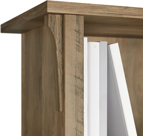 Miniatura 19 de Bush Furniture BSH24462943 Salinas - Librería de 6 estantes de 30 pulgadas de alto, Shiplap gris/blanco puro Shiplap Gris/Blanco Puro,Blanco