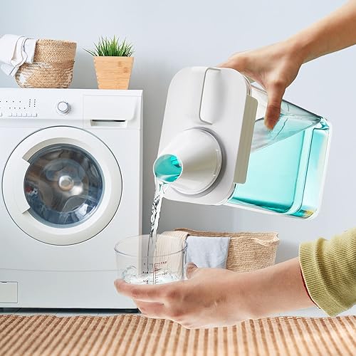 Miniatura 6 de Tanlade 4 dispensadores de detergente para ropa, dispensador de perlas de refuerzo de aroma de 78 onzas con tapas, adecuado para cuentas de