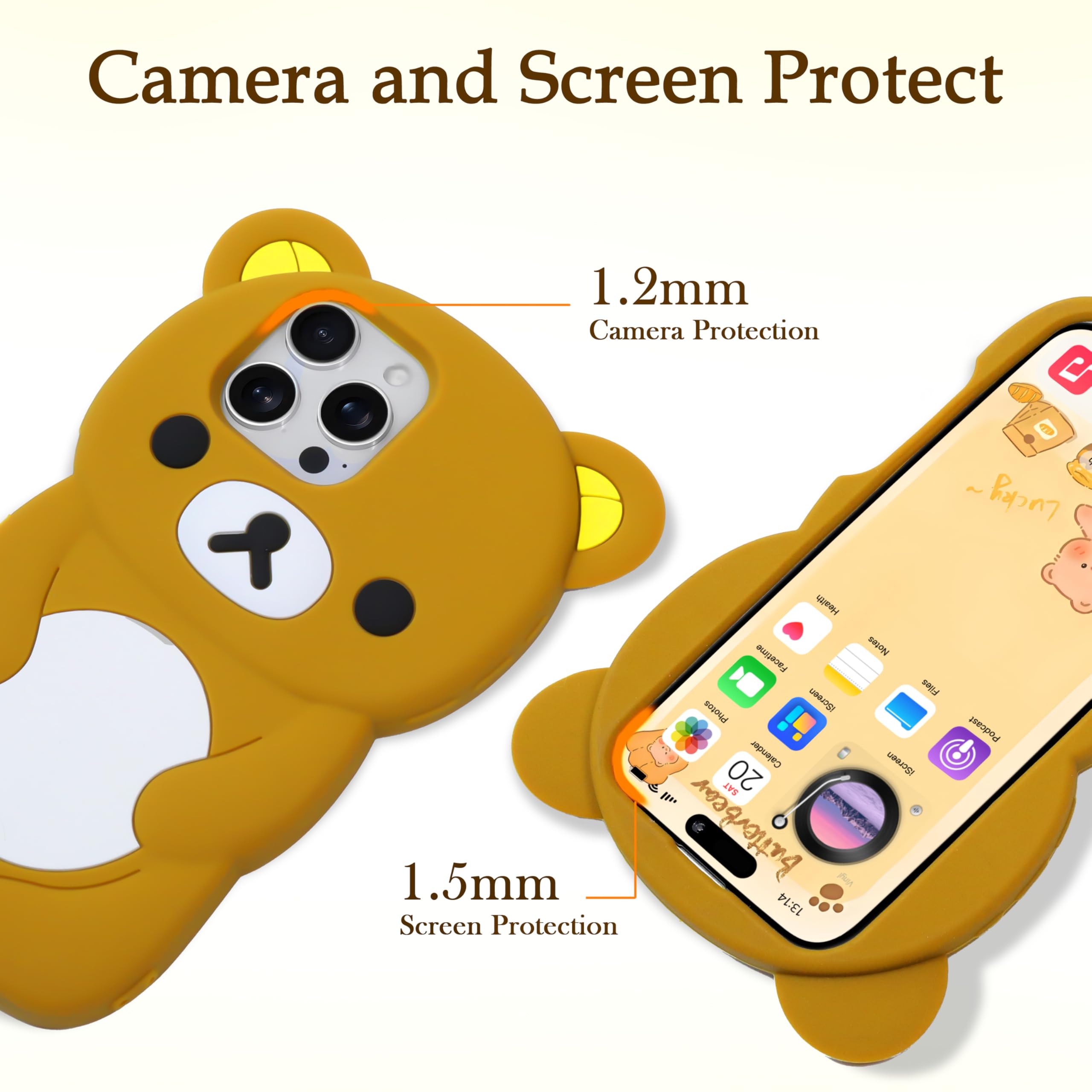 ベアフォクシーイラストレーション iPhone 16 Plus ケース The beloved