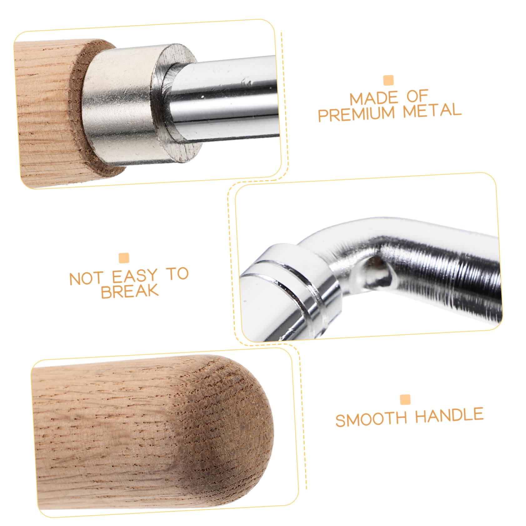 Llave Inglesa para Piano Herramienta de Afinación Confiable Fácil de Usar y Transportar Mango de Madera Adecuado para Reparación de Instrumentos de Cuerda