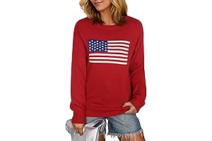 American Flag Patriotic Long Sleeve Shirt