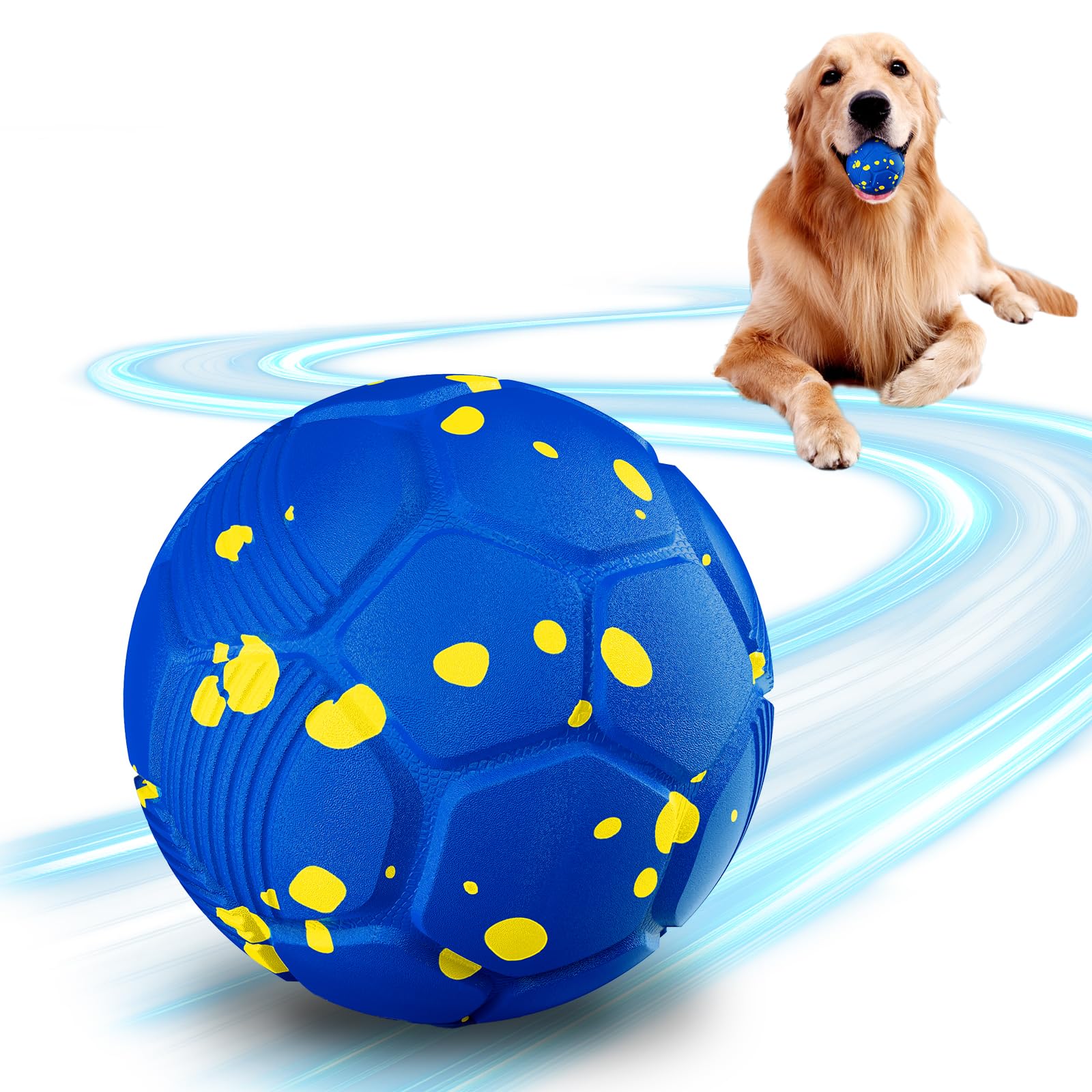 Balles interactives pour chien pour l'ennui, jouet rotatif auto-mobile pour chien, jouet intelligent et amusant pour chiens de petite, moyenne et grande taille, intérieur et extérieur