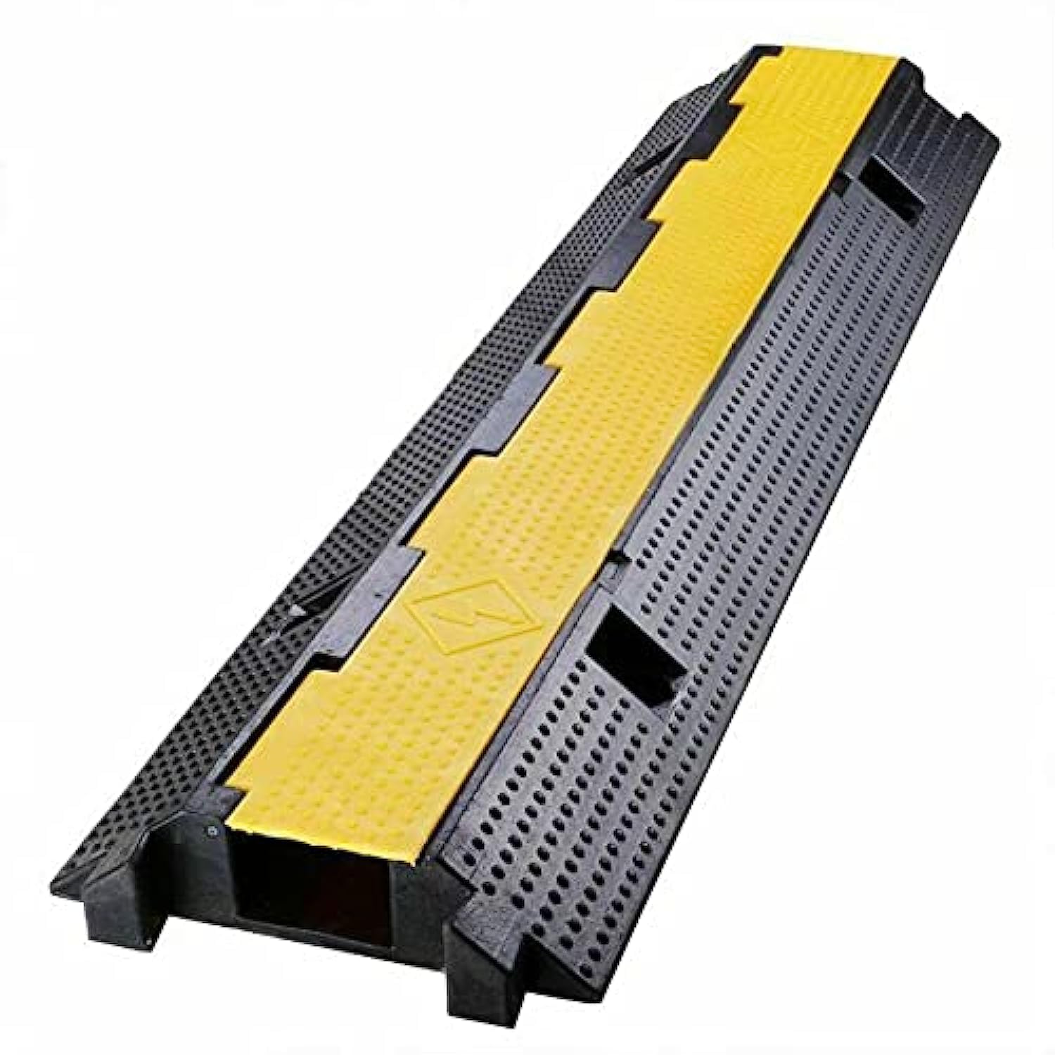Rubber Cable Protector Heavy Duty | Cable Wire Cord Cover Ramp Speed Hump | 1 Channel Cable Protector