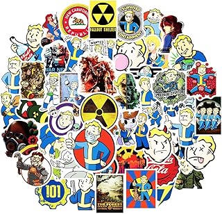 50pcs Fallout GMVAESKY Merchandise Stickers for Bottle, Laptop, Refrigerator & More
