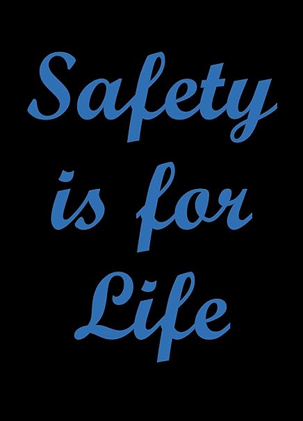 NoTrax 194 Safety Message Mat, Safety is for Life, 3'x5',Black, 194SFL35BL