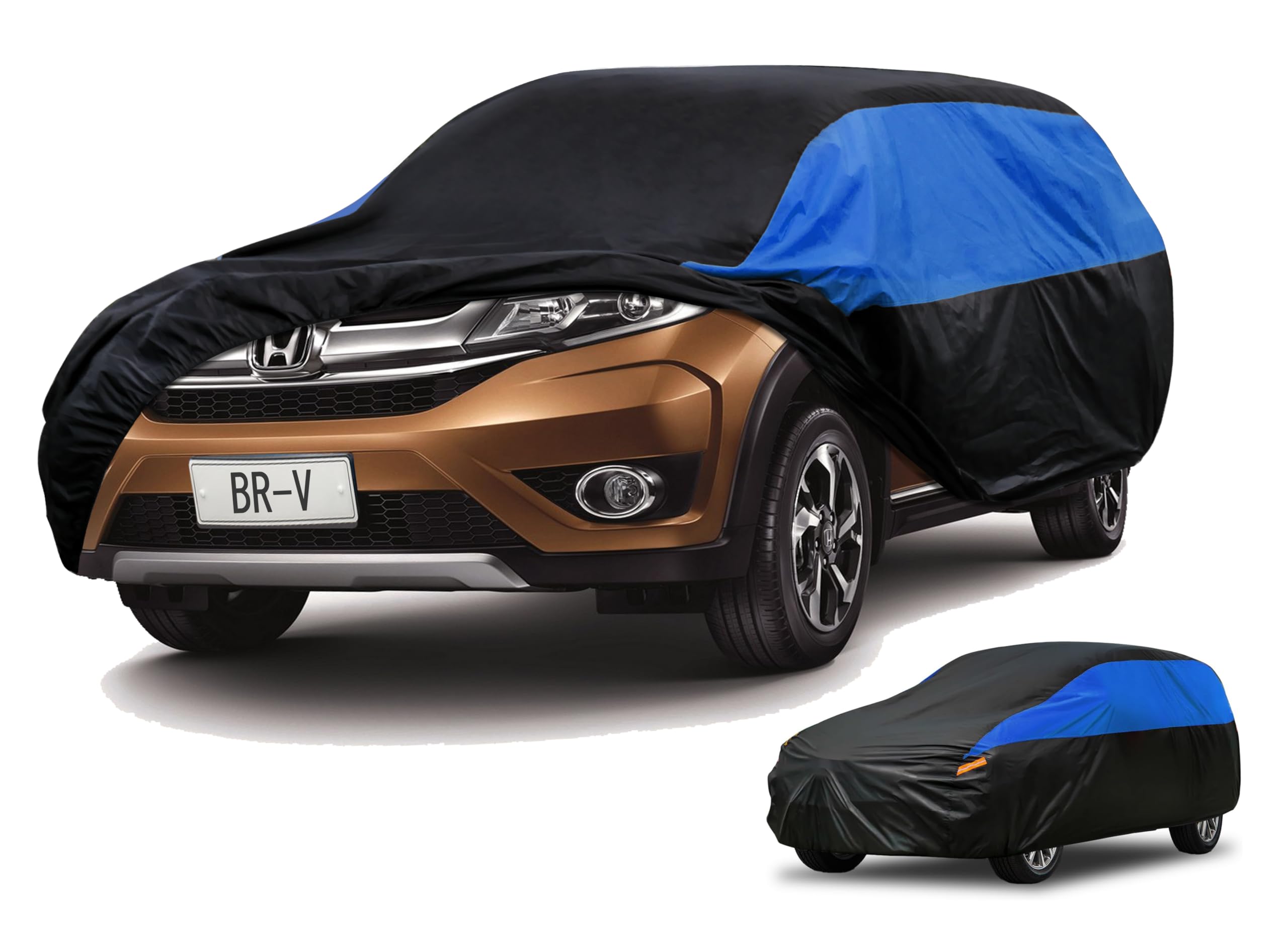 GUNHYI Car Cover Custom Fit BR-V Waterproof All Weather, Lightweight Full Exterior Cover for Automobiles Outdoor Sun UV Rain Dust Snow Wind Protection.