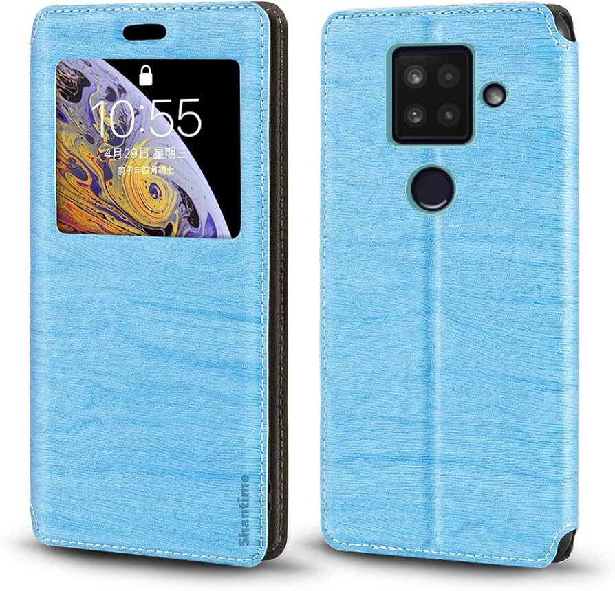 Amazon.com: Sharp Aquos Sense 4 Plus Case, Wood Grain Leather Case 