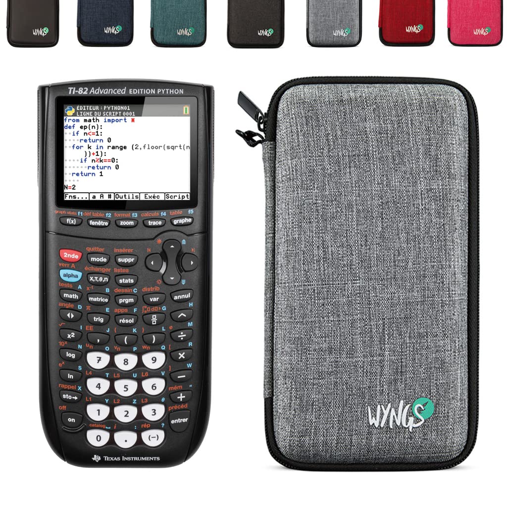 CALCUSO Basic Set Light Gray with Graphing Calculator TI-82 Advanced Python Edition, Light grey, TI-82 Advanced Edition Python - Image 3