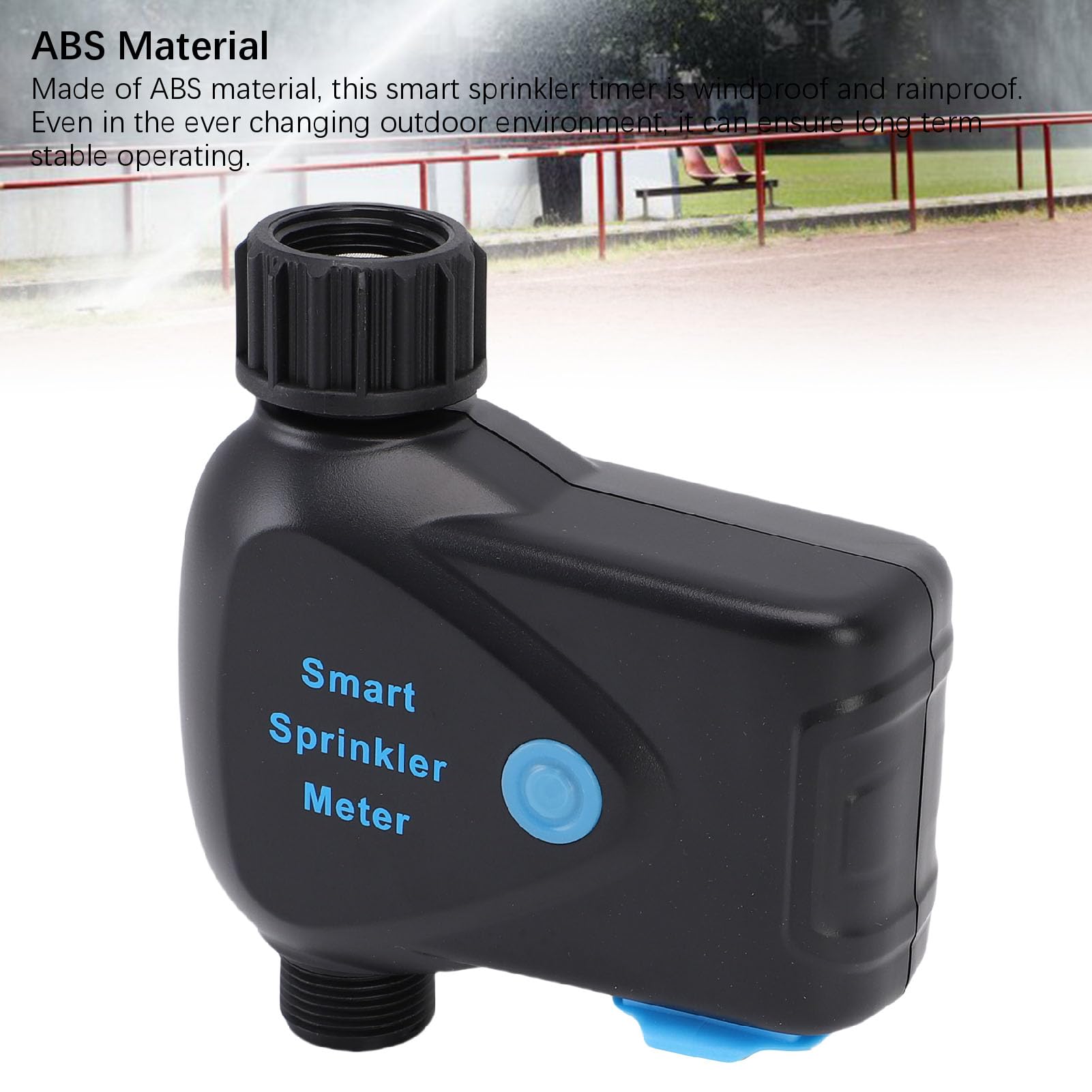 Generic Smart WiFi Irrigatore Timer Irrigazione Timer per Tubo da Giardino, Sensore di Misurazione Dell'Acqua Integrato Supporto Telecomando, Materiale ABS Antivento