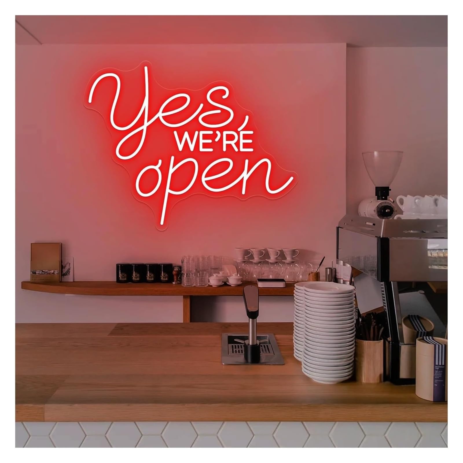 Aextroi neon Lights Sign Neon Signs Decor Sign Yes We're Open