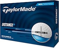 TaylorMade 2025 Distance+ Golf Balls: React Speed Core, Extended Flight Dimples & Plus Alignment for Max Distance
