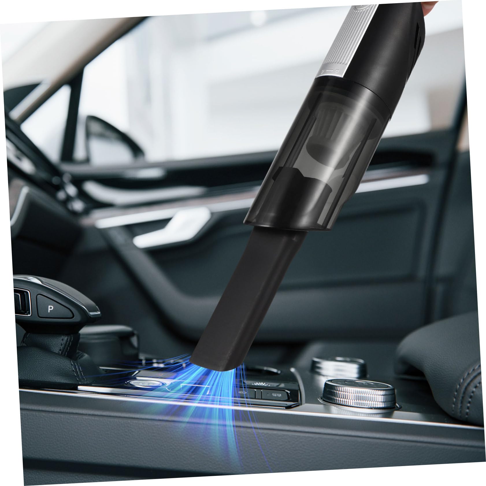 Cabilock Aspiradora Inalámbrica Portátil para Coche, sin Cable, Batería de 2000mah, Uso en Seco y Húmedo, Tamaño Compacto Adecuado para Viajes y Limpieza Automotriz