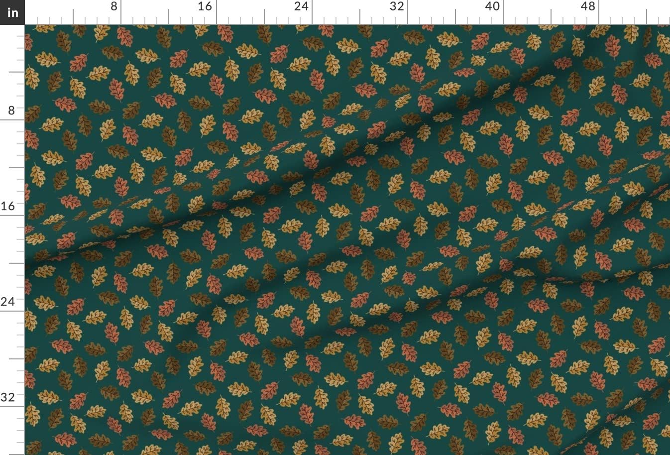 Spoonflower Fabric - Leaf Autumn Leaves Multi Green Nature Tree Fall Printed on Minky Fabric by The Yard - Sewing Baby Blankets Quilt Backing Plush