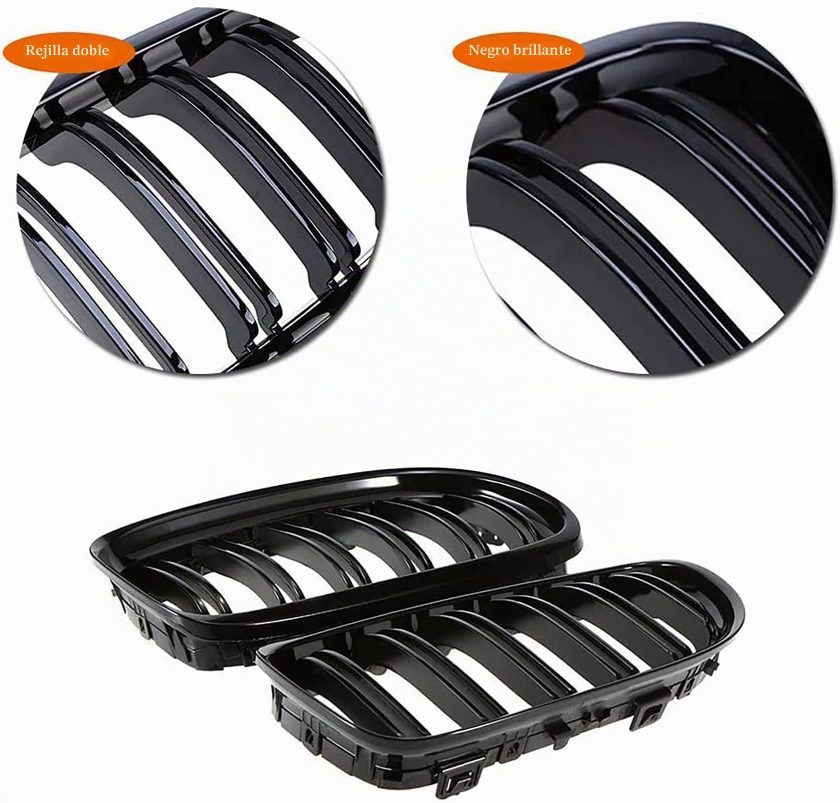 E90 Rejilla De Radiador para BMW Serie 3 E90 E91 Parrilla Doble Serie 3 E90 E91 riñones Negro Touring 2009 2010 2011 2012