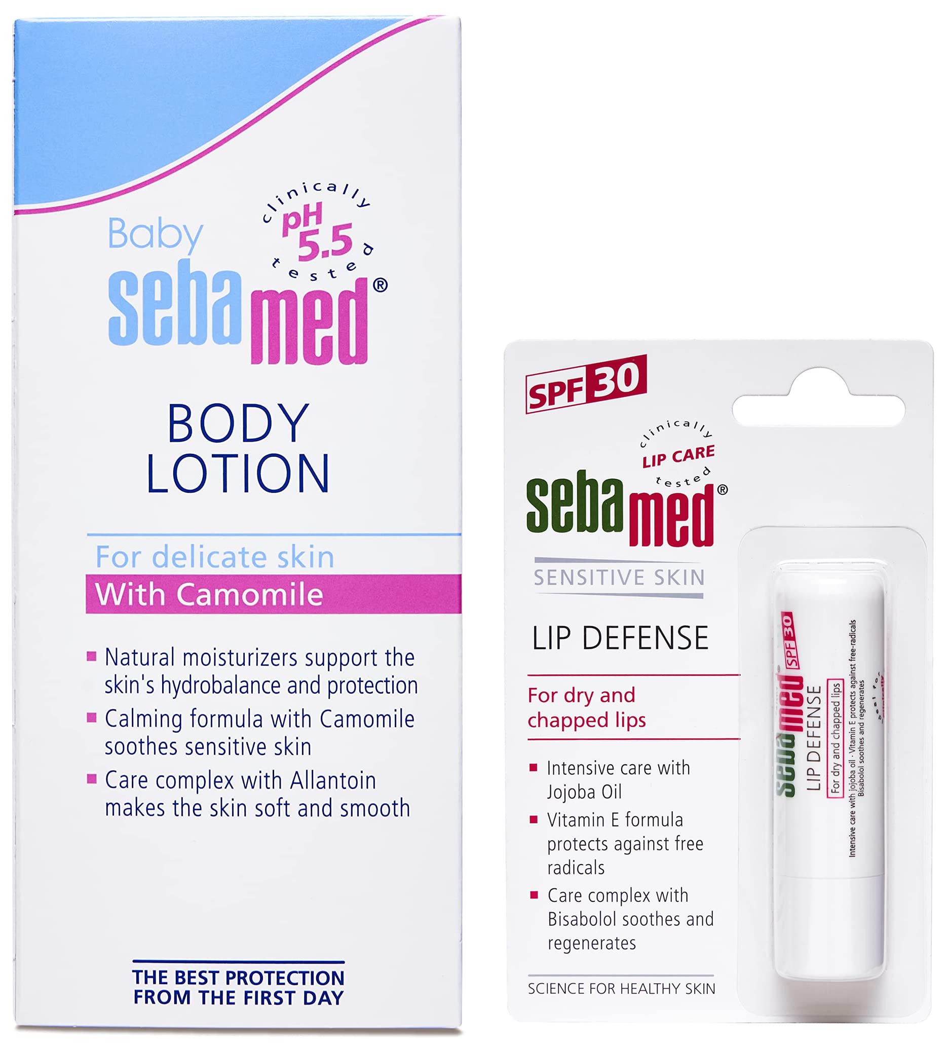 Sebamed Baby Lotion, 100ml & SebaMed SPF 30 Lip Defense Stick, 4.8g-image-4
