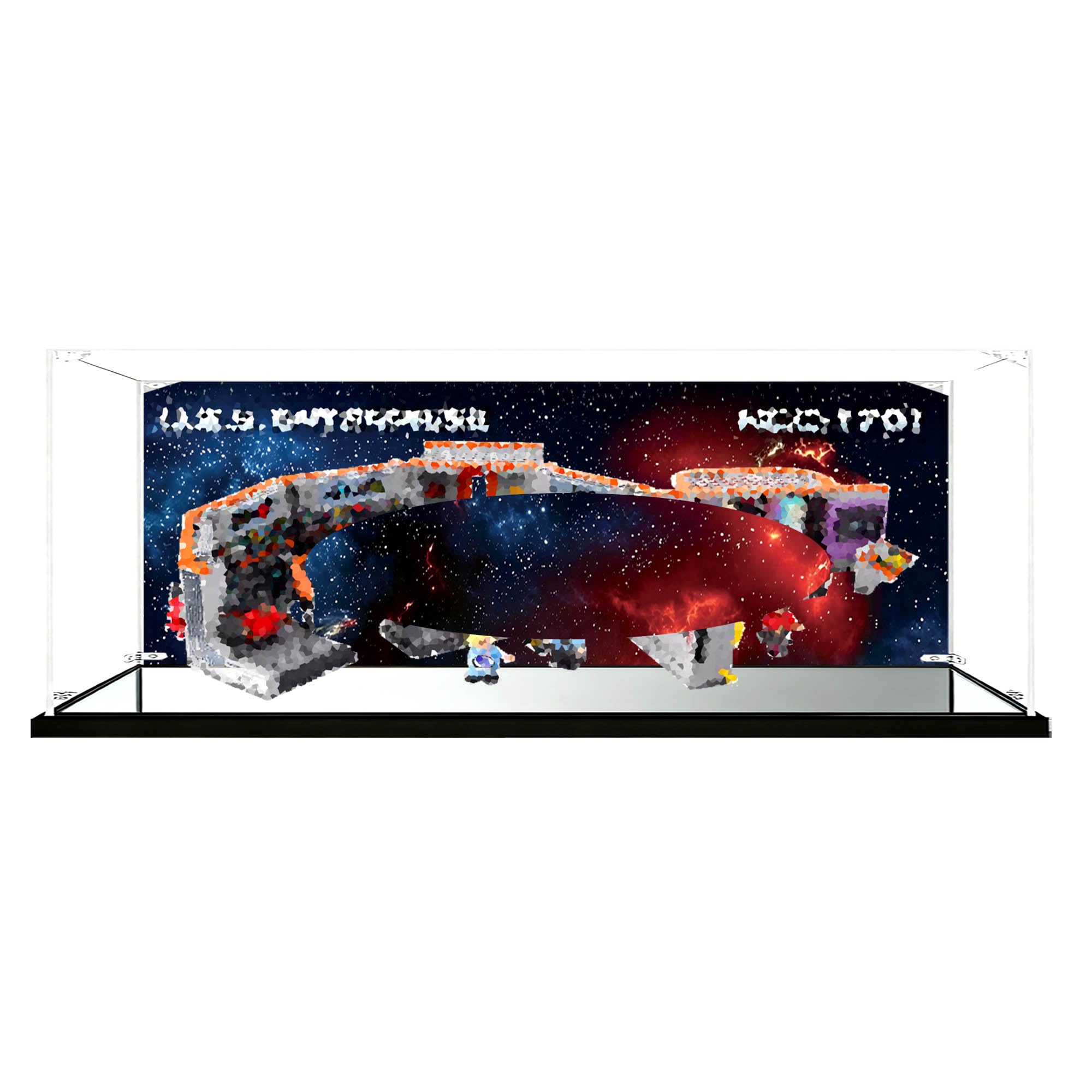 Vetrina compatibile con set di astronavi Le-go 11385 (stile A)