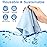 Frienda 12 Pack Large Microfiber Glass Cleaning Cloths 12 x 12 Inch Oversized Sunglasses Cleaning Cloths for Electronics Glasses Screens and Lenses(Blue,Light Gray,Black)
