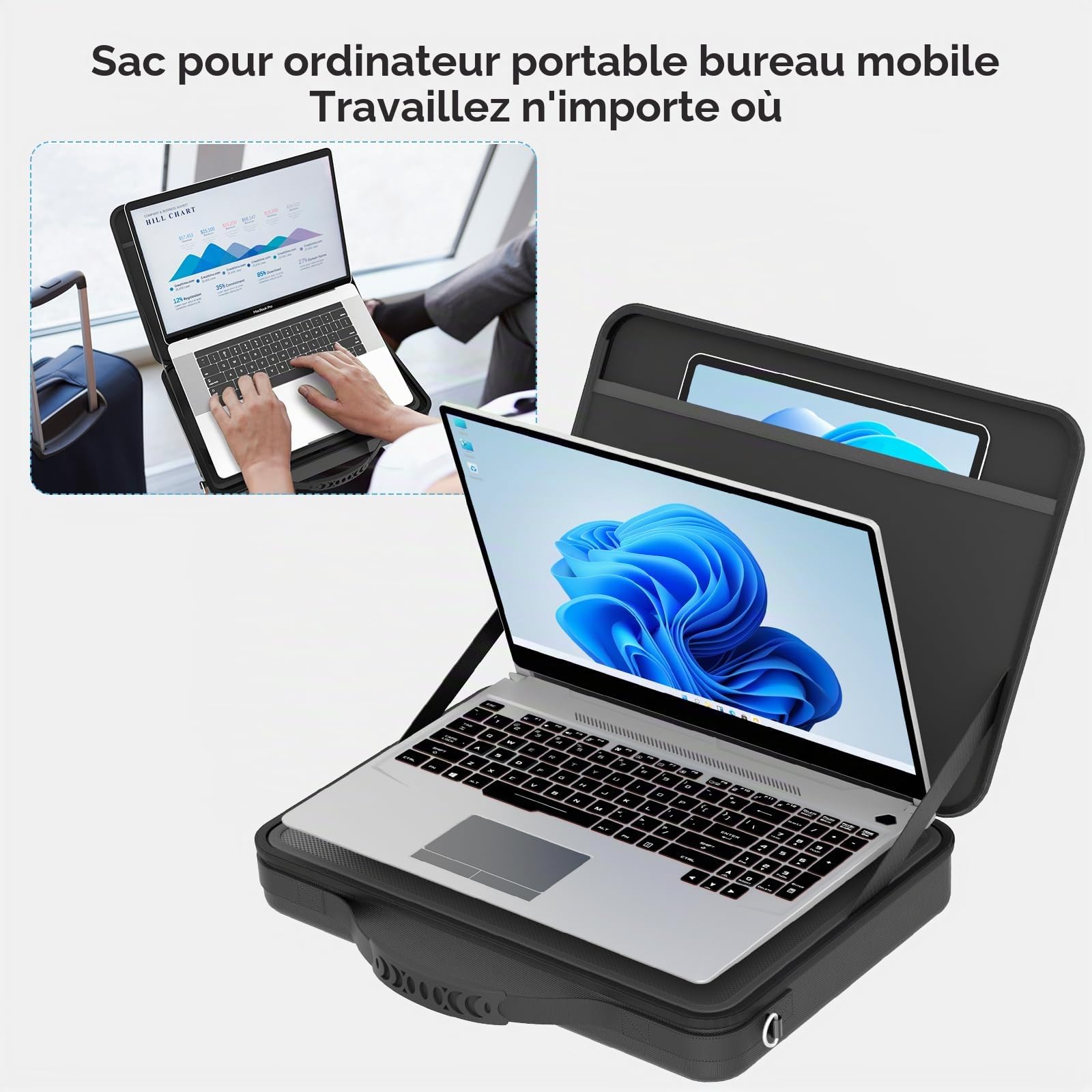 Smatree Sacoche rigide pour ordinateur portable A490
