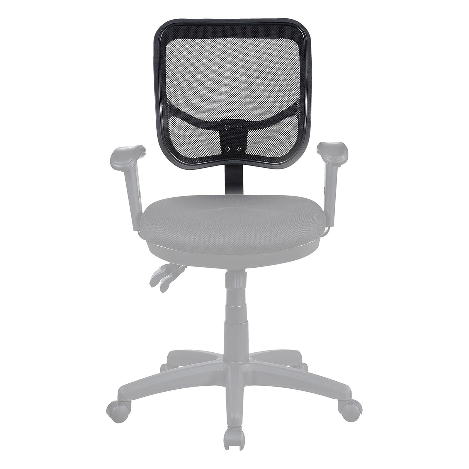 Schienale di ricambio per sedia da ufficio, 42 x 41 cm, in rete traspirante, design ergonomico, per la maggior parte delle sedie girevoli da ufficio
