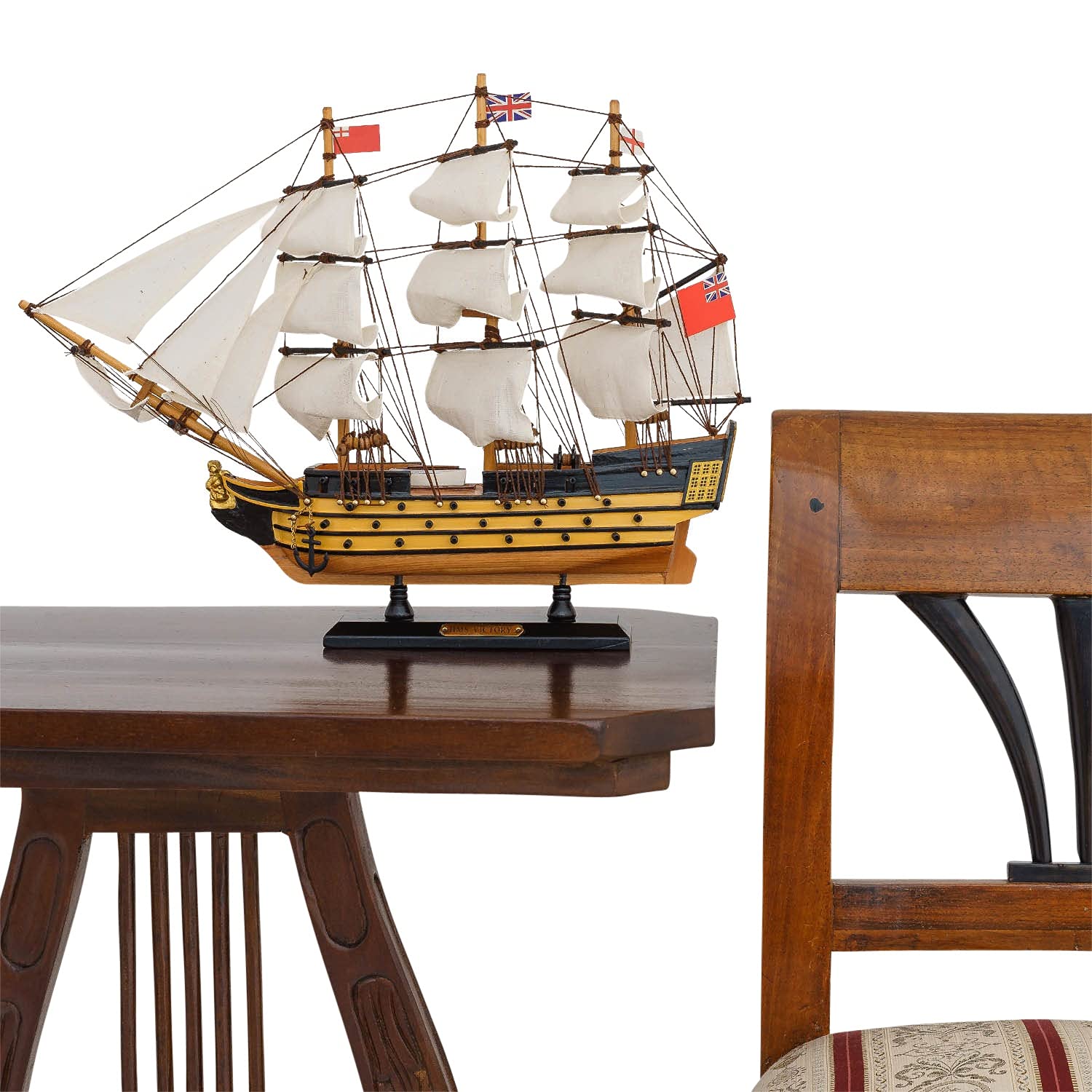 aubaho Modellschiff HMS Victory Schiff Segelschiff Maritim Deko Antik-Stil kein Bausatz
