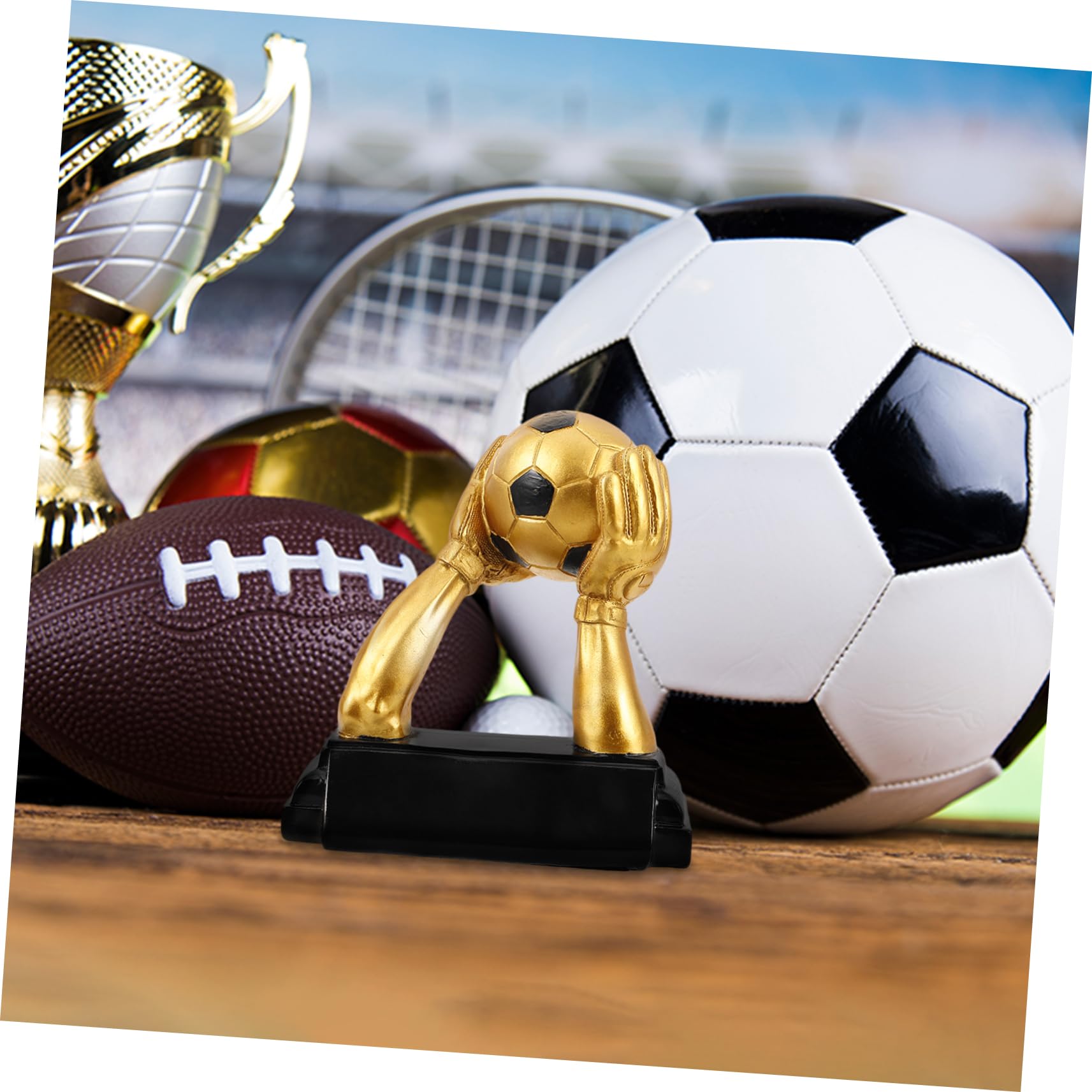 Fußball-trophäe Für Torhüter Goldene Auszeichnung Für Herausragende Leistungen Im Sport Robuste Resin-Konstruktion Für Wettbewerbe Und Turniere Ausgefallenes Design Mit