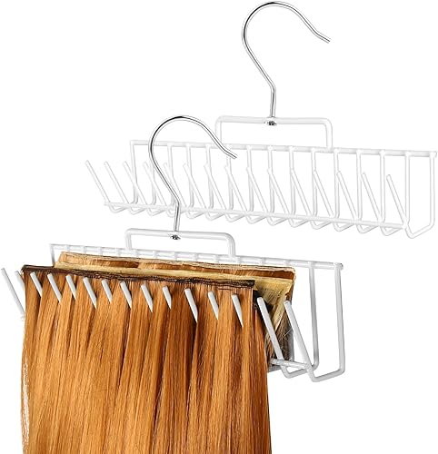 Miniatura 9 de Soporte para extensión de cabello, colgador para cabello con capacidad para trama extra ancha, trama de longitud completa, cabello trenzado, estante