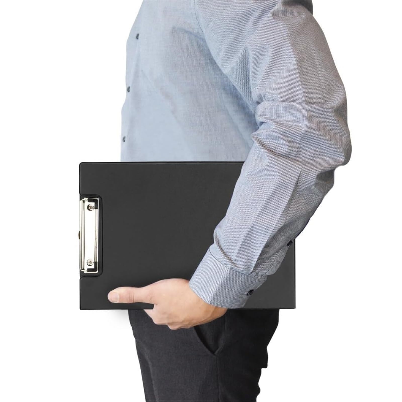 Klemmbrettmappe Portfolio-Aufbewahrung mit Deckel für A4-Schreibblock – 3er-Set für Schule und Büro Organisation
