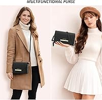 Vista 6 de TANTOMI Small Crossbody Bag for Women Vegan Leather Cell Phone Purse Crossbody Wallet with Adjustable Strap