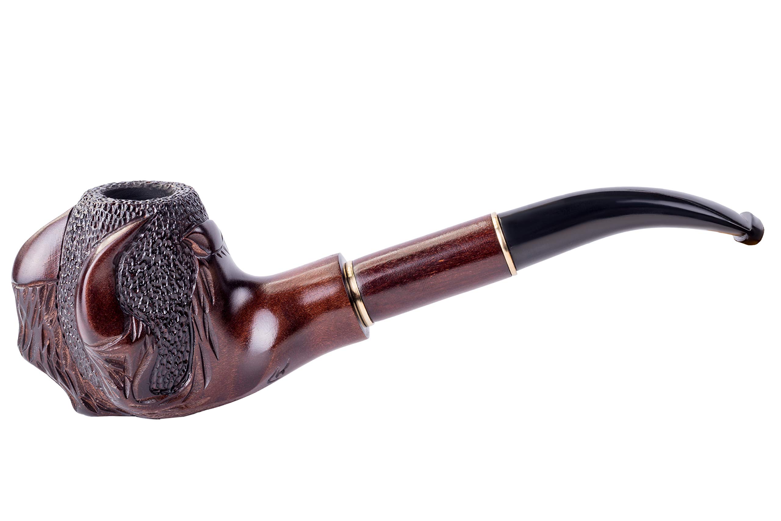 Dr. Watson - Pipa de Tabaco, Serie Coleccionable, Tallada a Mano en Madera de Peral, Compatible con Filtro de 9mm (Garra)