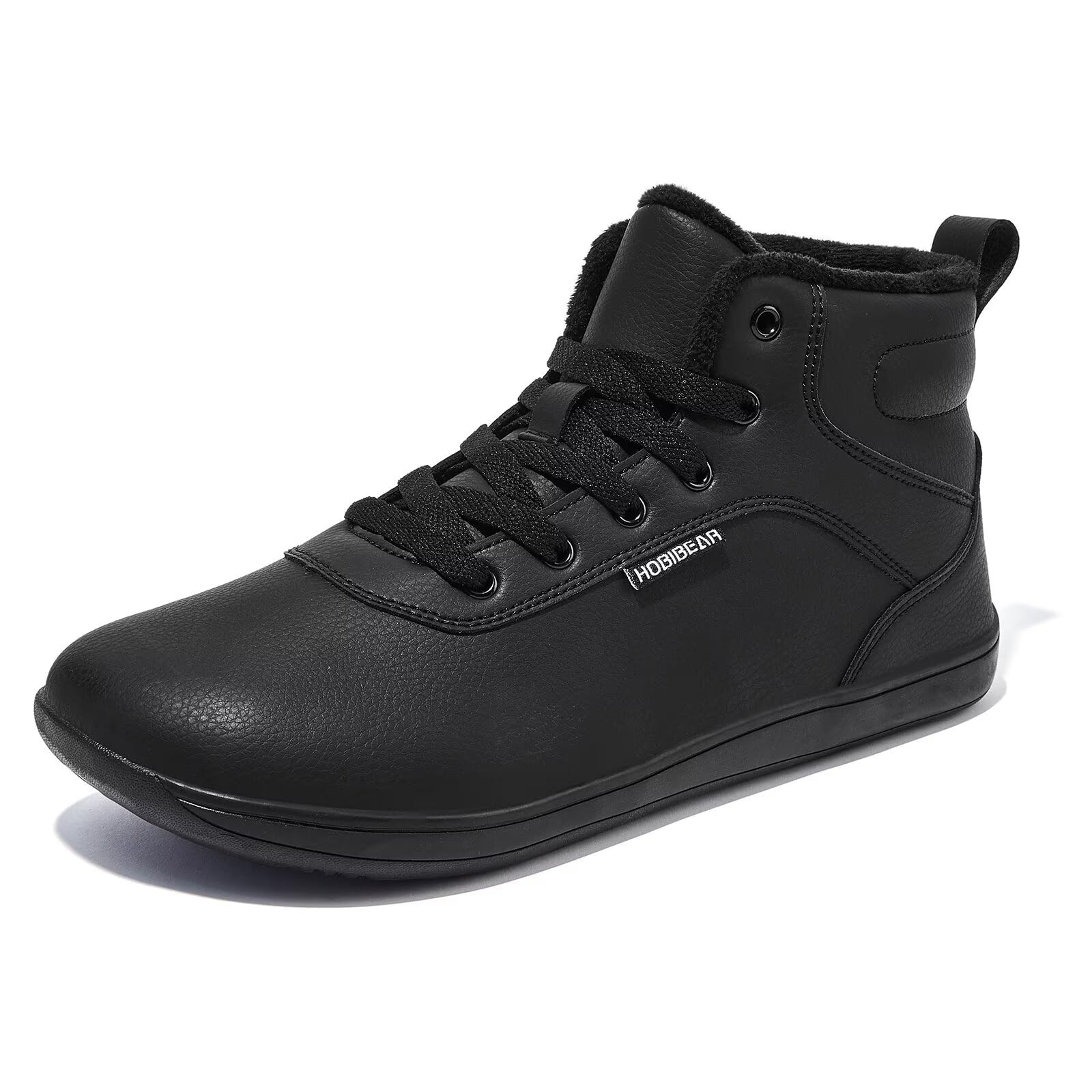 HOBIBEAR Chaussures d'hiver pieds nus pour homme et femme - Doublure chaude - Large pointe - Chaussures d'hiver - Taille EU 37-47